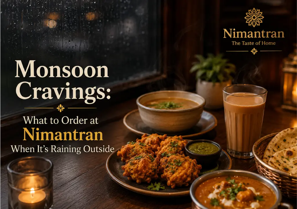 Monsoon Cravings: What to Order at Nimantran When It’s Raining Outside